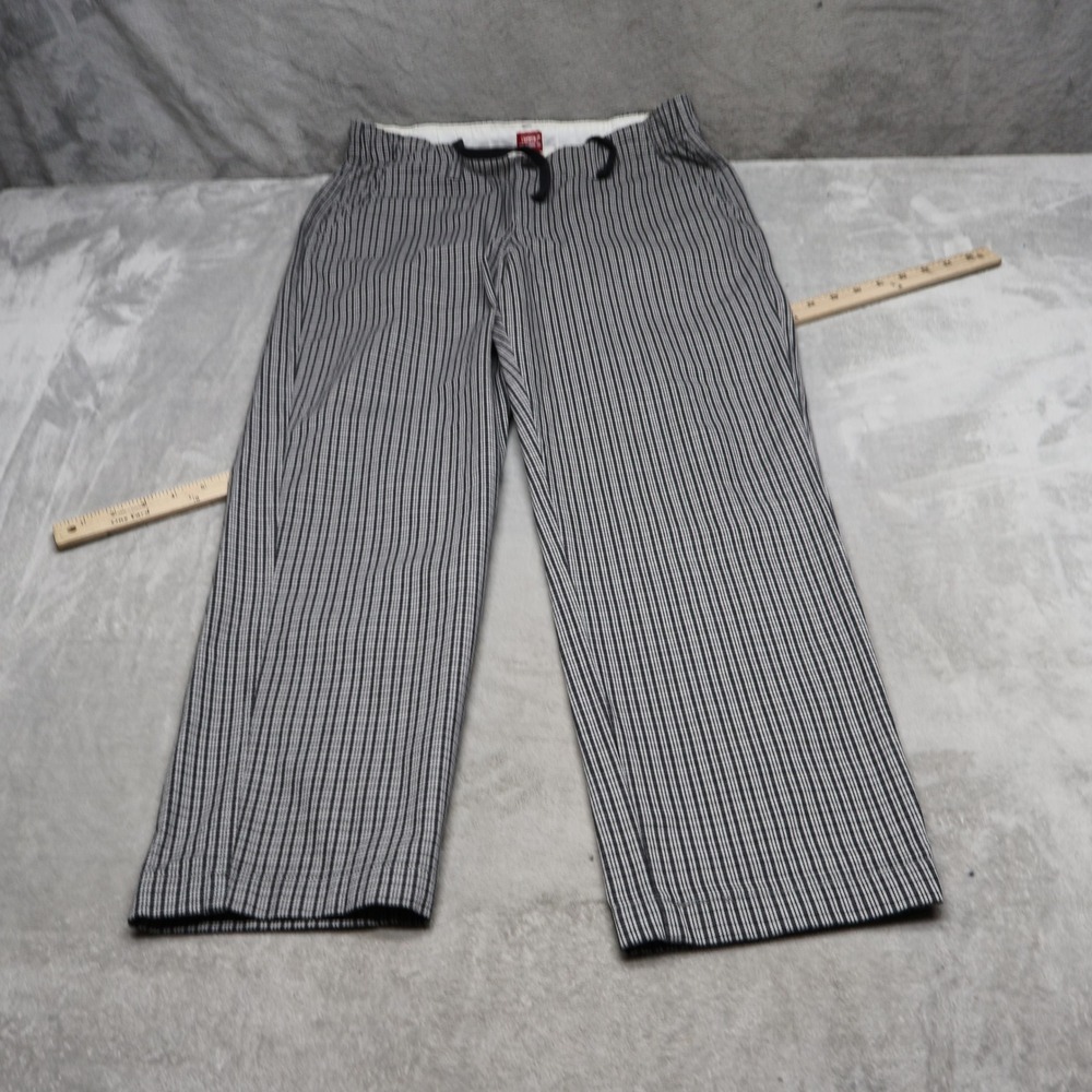Levis Pants Mens Medium Black Micro Check XX Chino EZ Relaxed Casual Retro 31x31